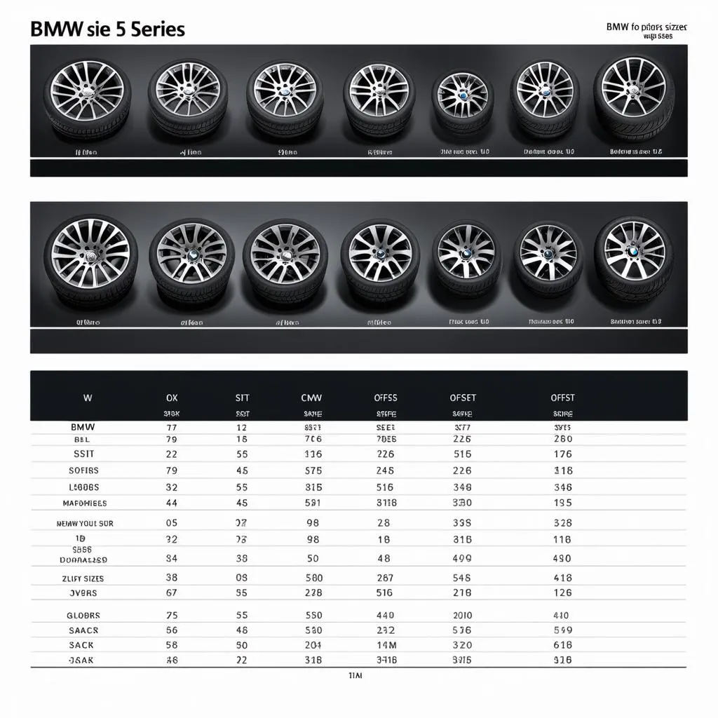 BMW wheel sizes