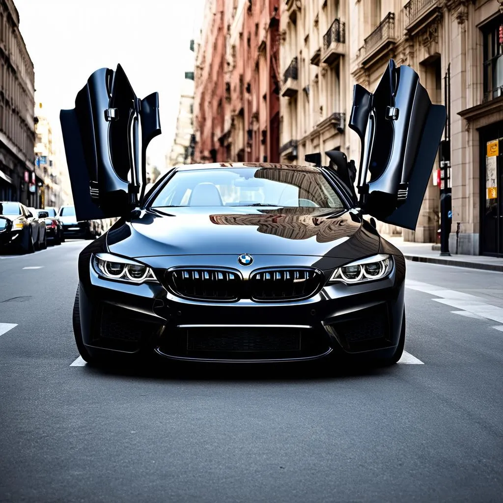 BMW with Lambo Doors