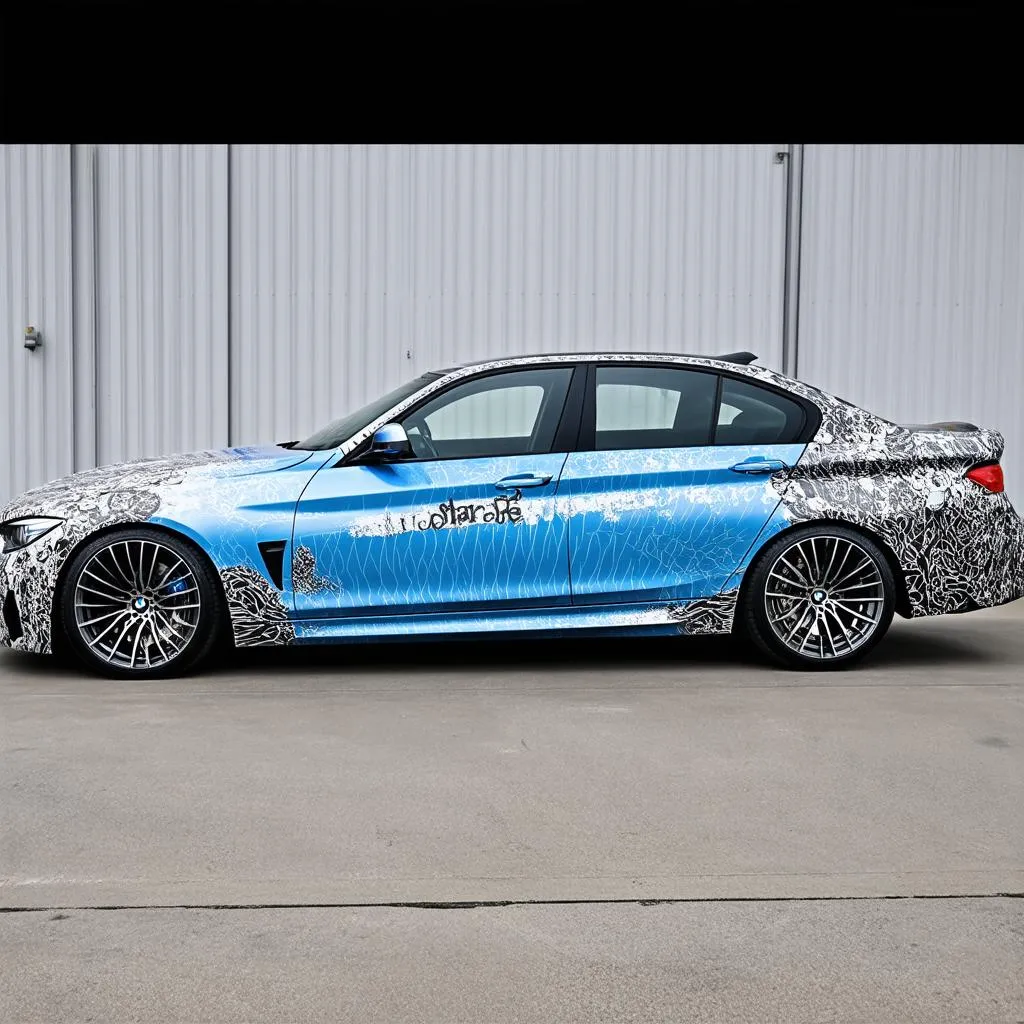 Custom Graphic BMW Wrap