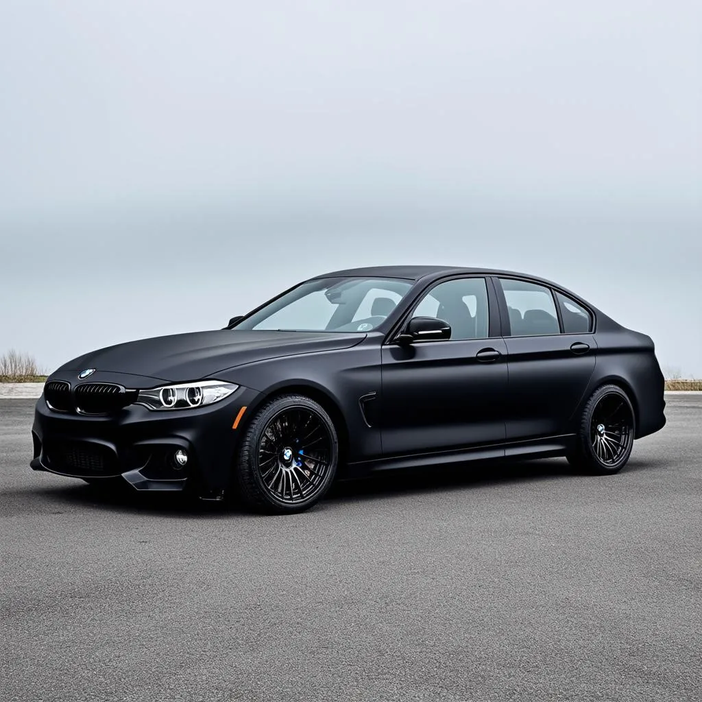 Matte Black BMW Wrap