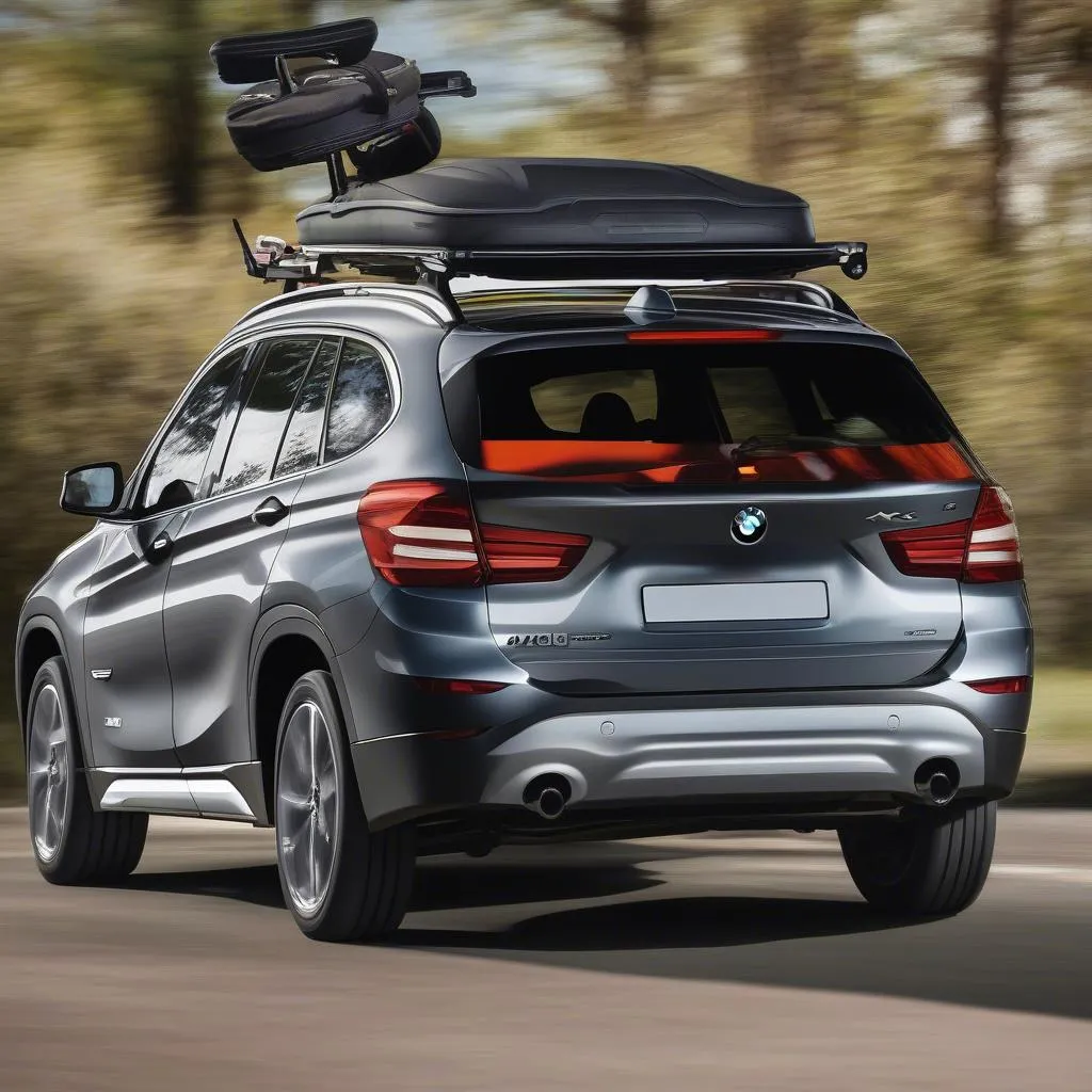 BMW X1 Roof Bars Installed