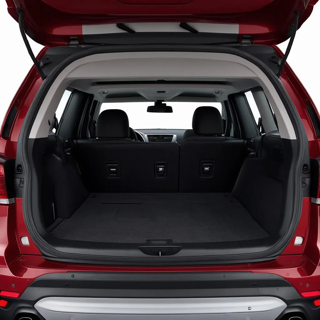 BMW X3 cargo area