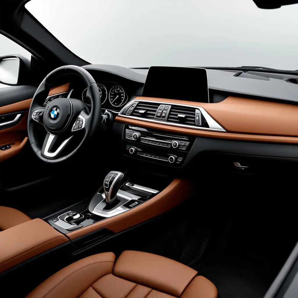 BMW X3 Cognac dashboard