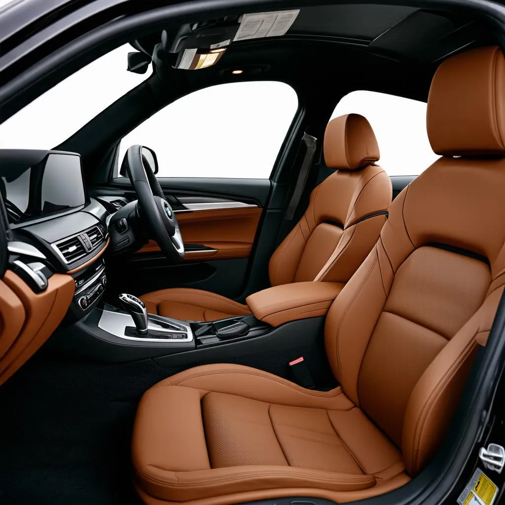 BMW X3 Cognac seats