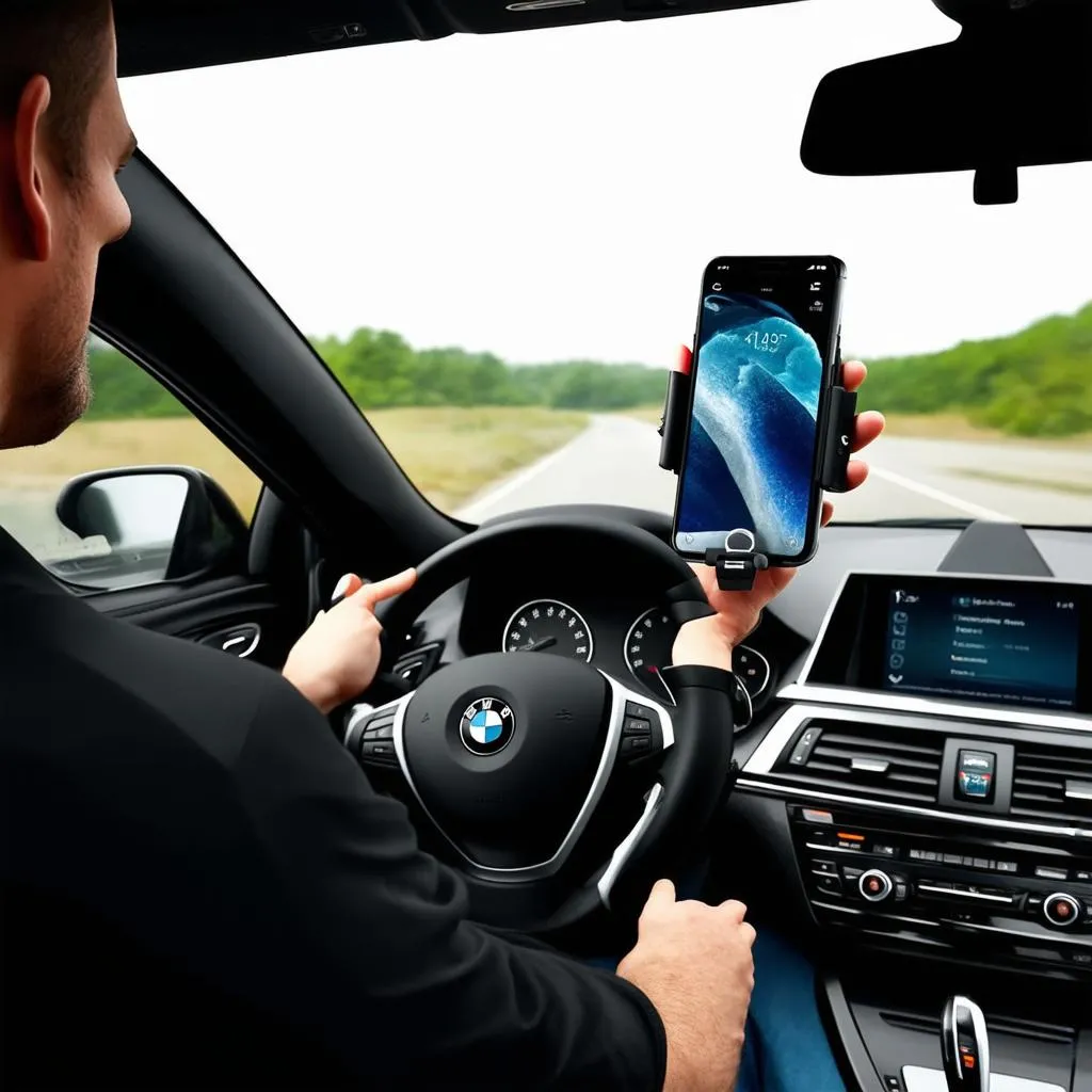 BMW X3 phone holder