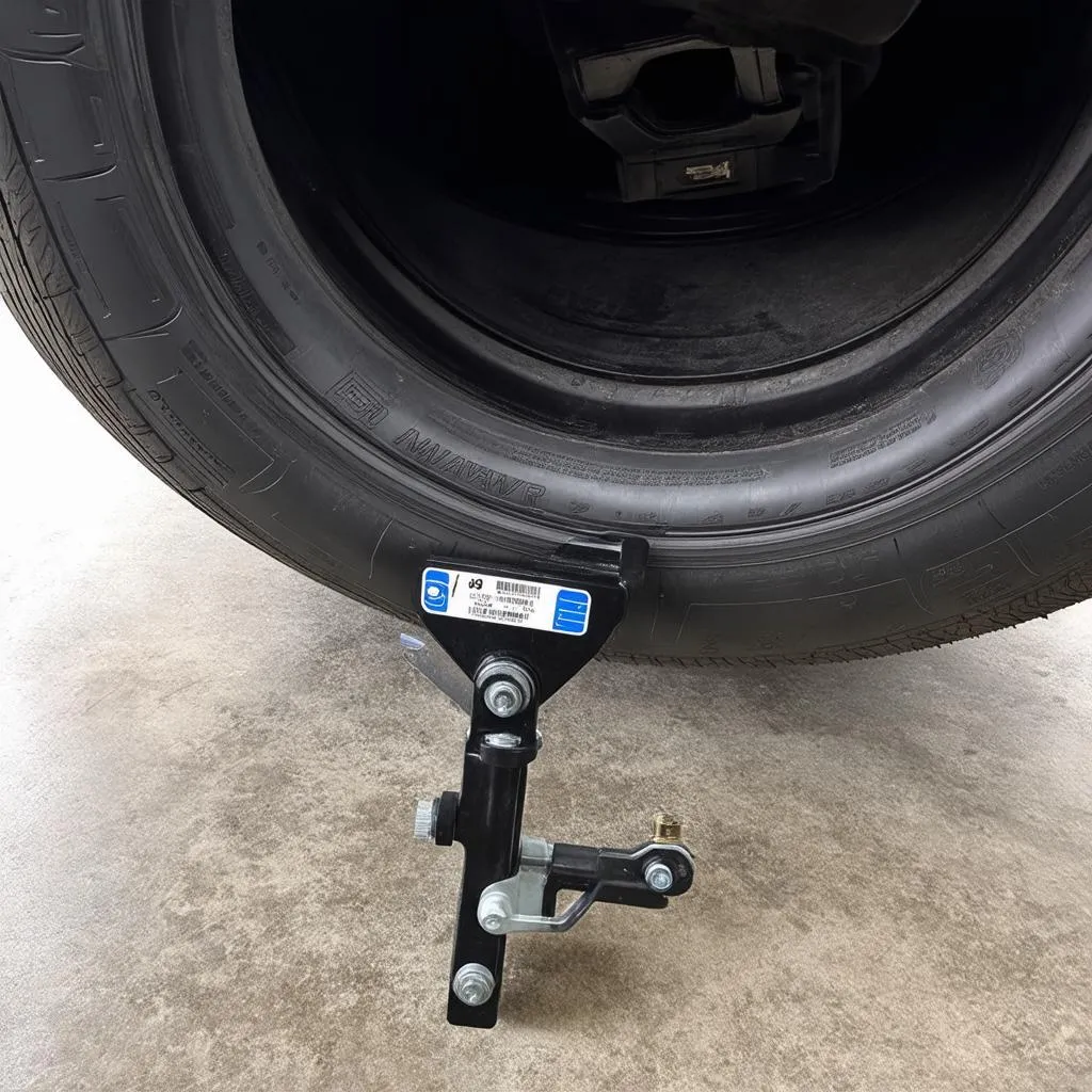 BMW X3 spare wheel jack