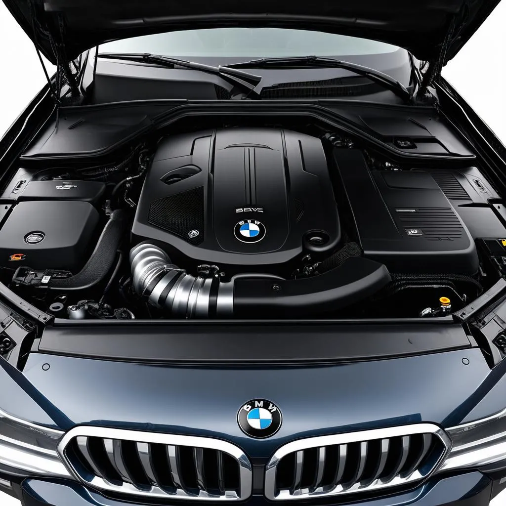 BMW X5 engine compartment