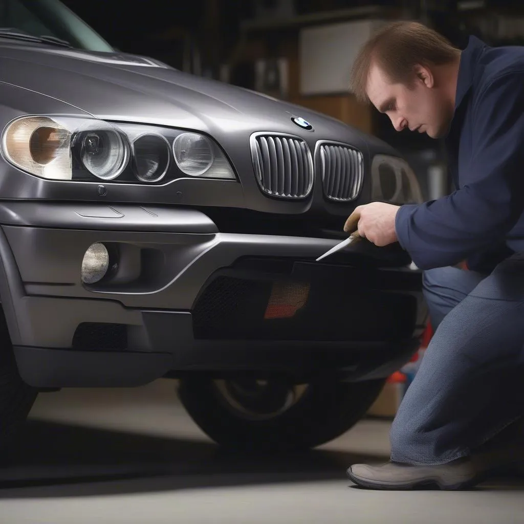 BMW X5 Headlight Inspection