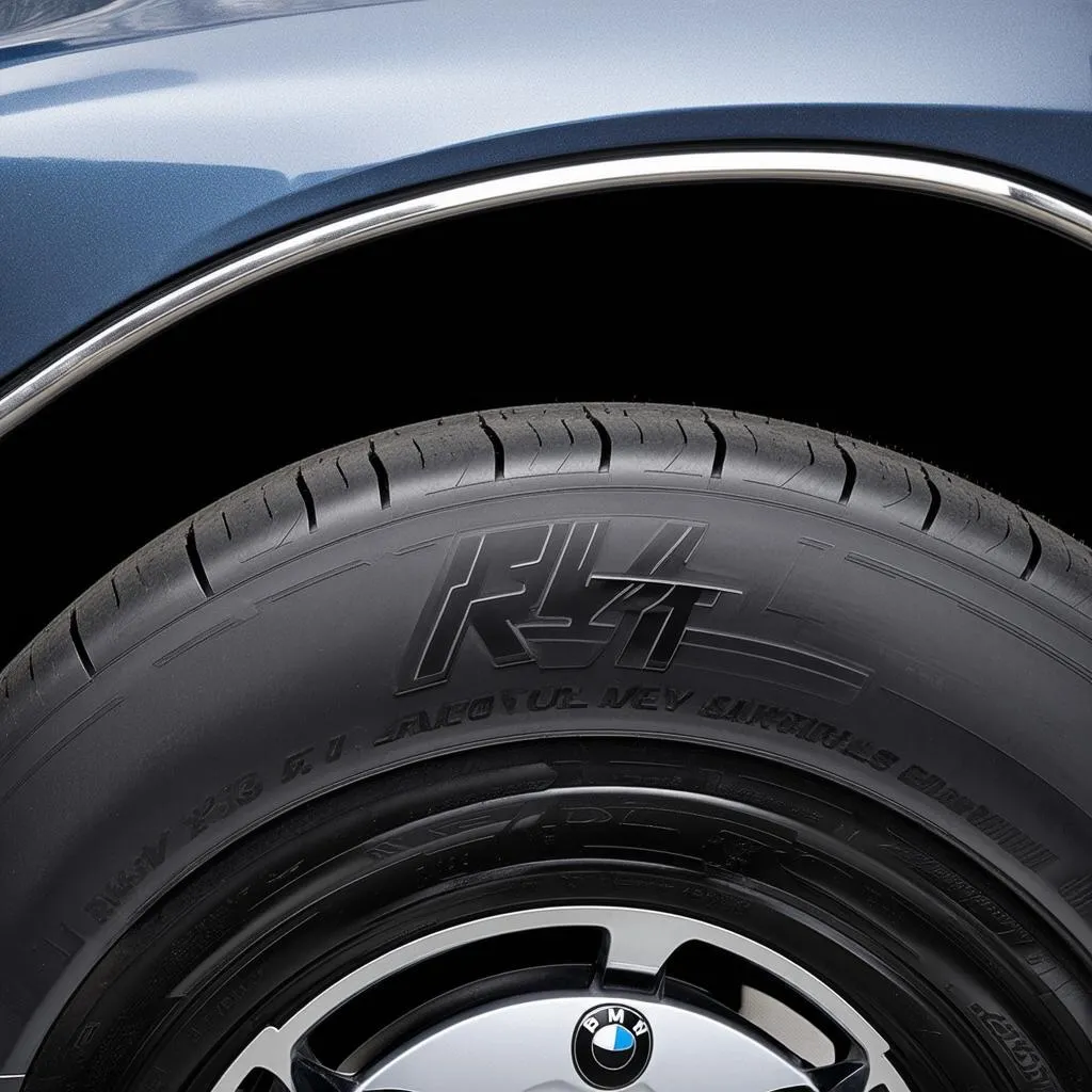 bmw x5 run flat tires sidewall markings