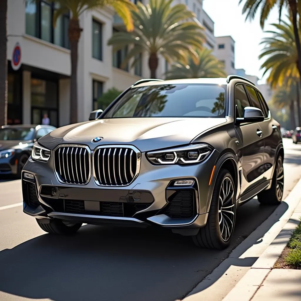 BMW X5 in Skyscraper Grey Metallic on Rodeo Drive