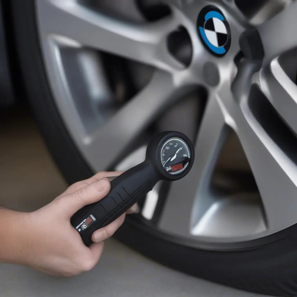 2015 BMW X5 tire pressure gauge