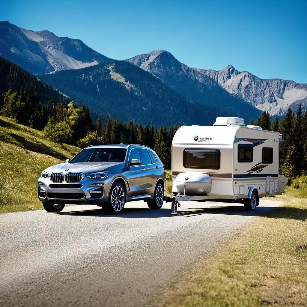 BMW X5 Towing Trailer