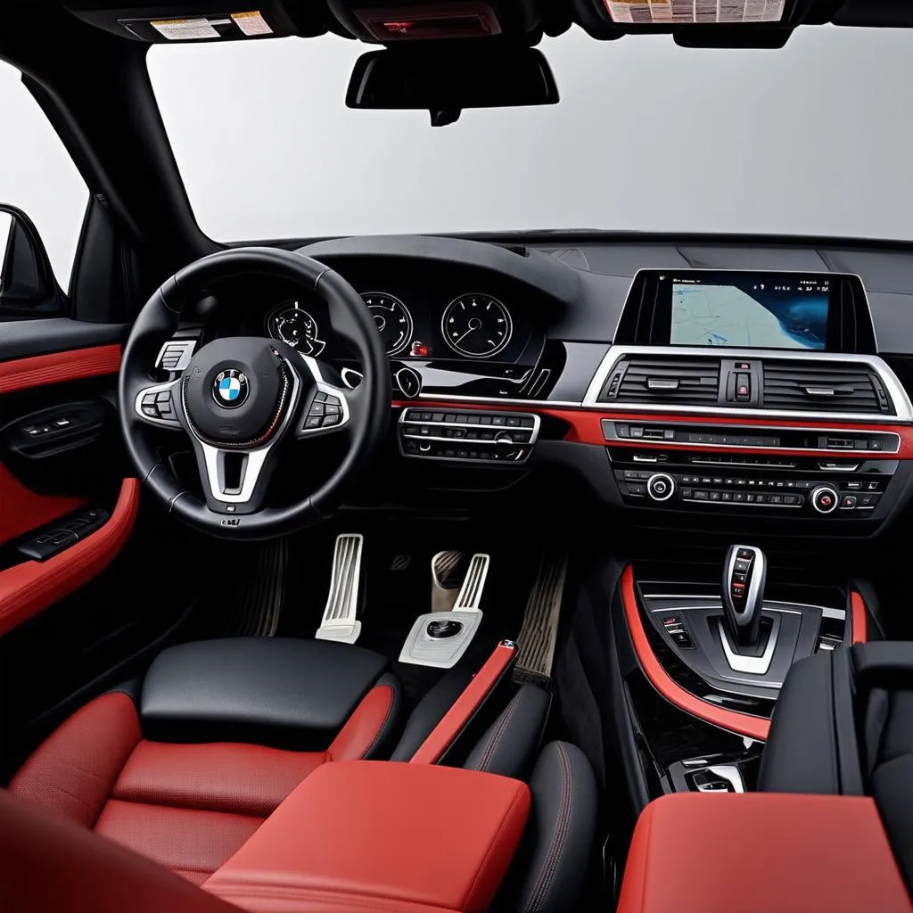 Vermilion BMW X5 Interior