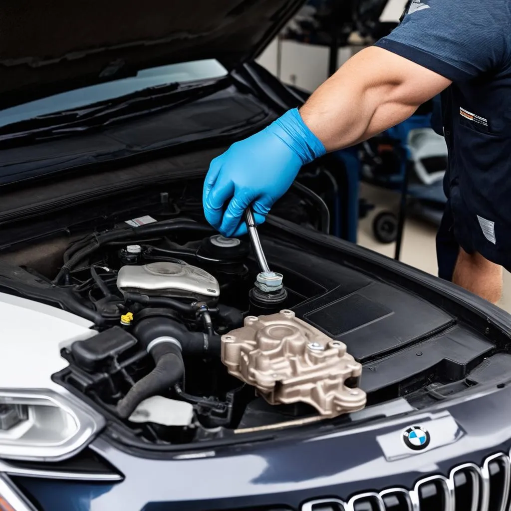 BMW X5 Water Pump Inspection