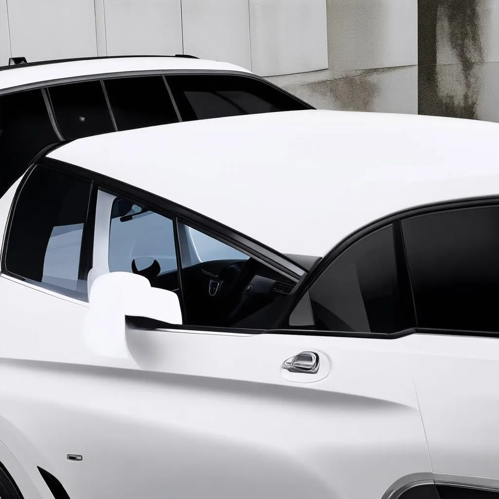 BMW X5 white interior