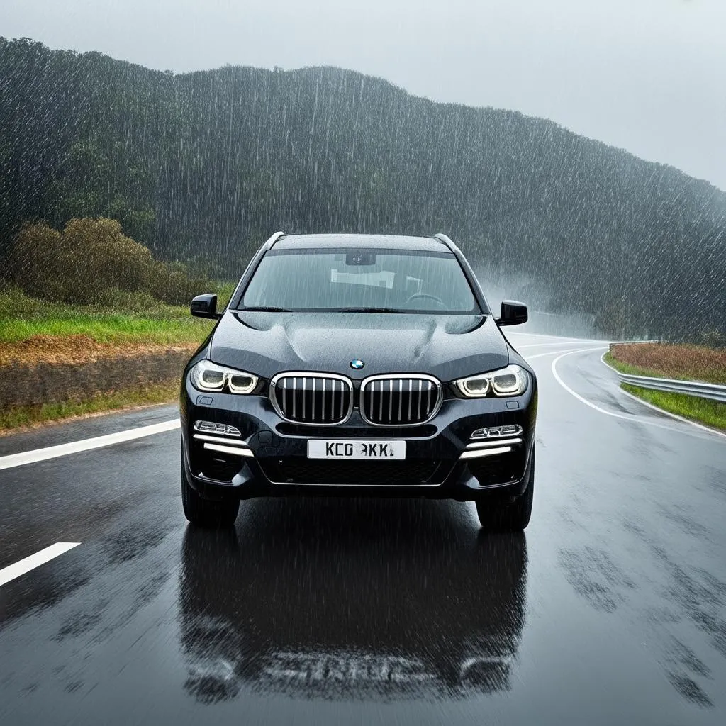 BMW X5 with new windshield wipers