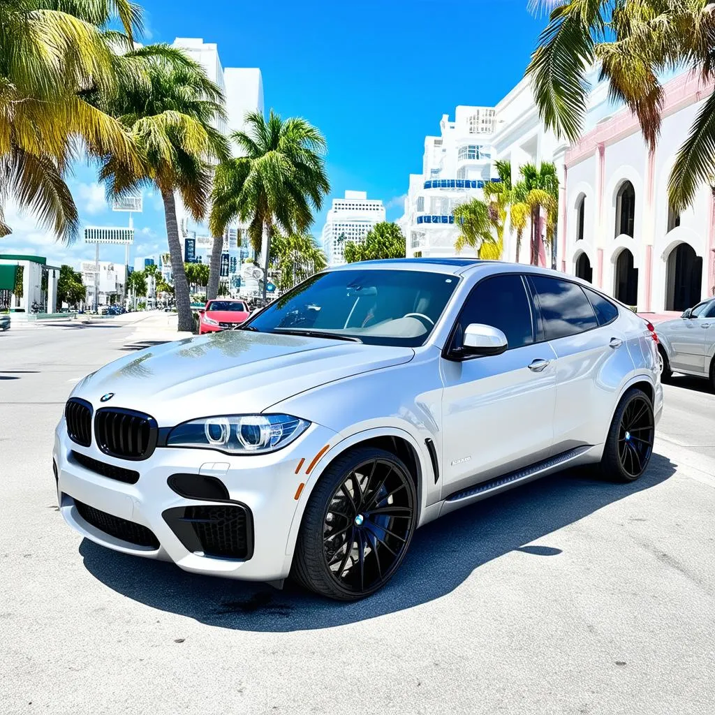 custom rims, bmw x6, miami, luxury car, car modification