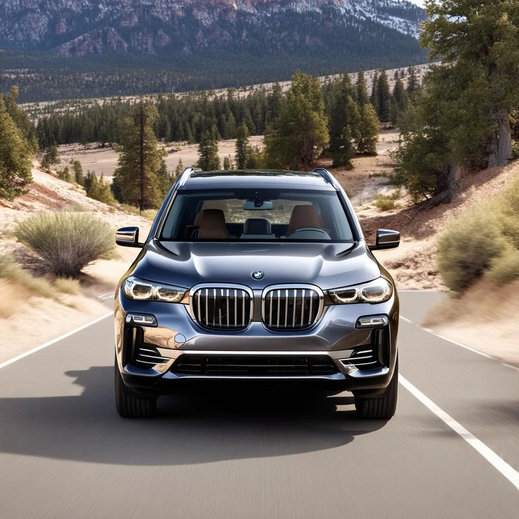 BMW X7 Driving on Denver Streets