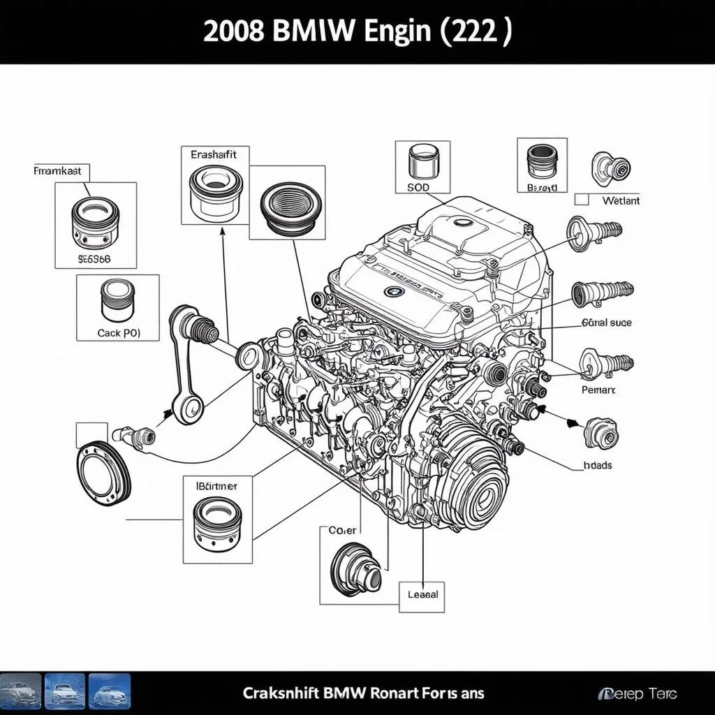 2008 BMW 328i Engine Parts Diagram