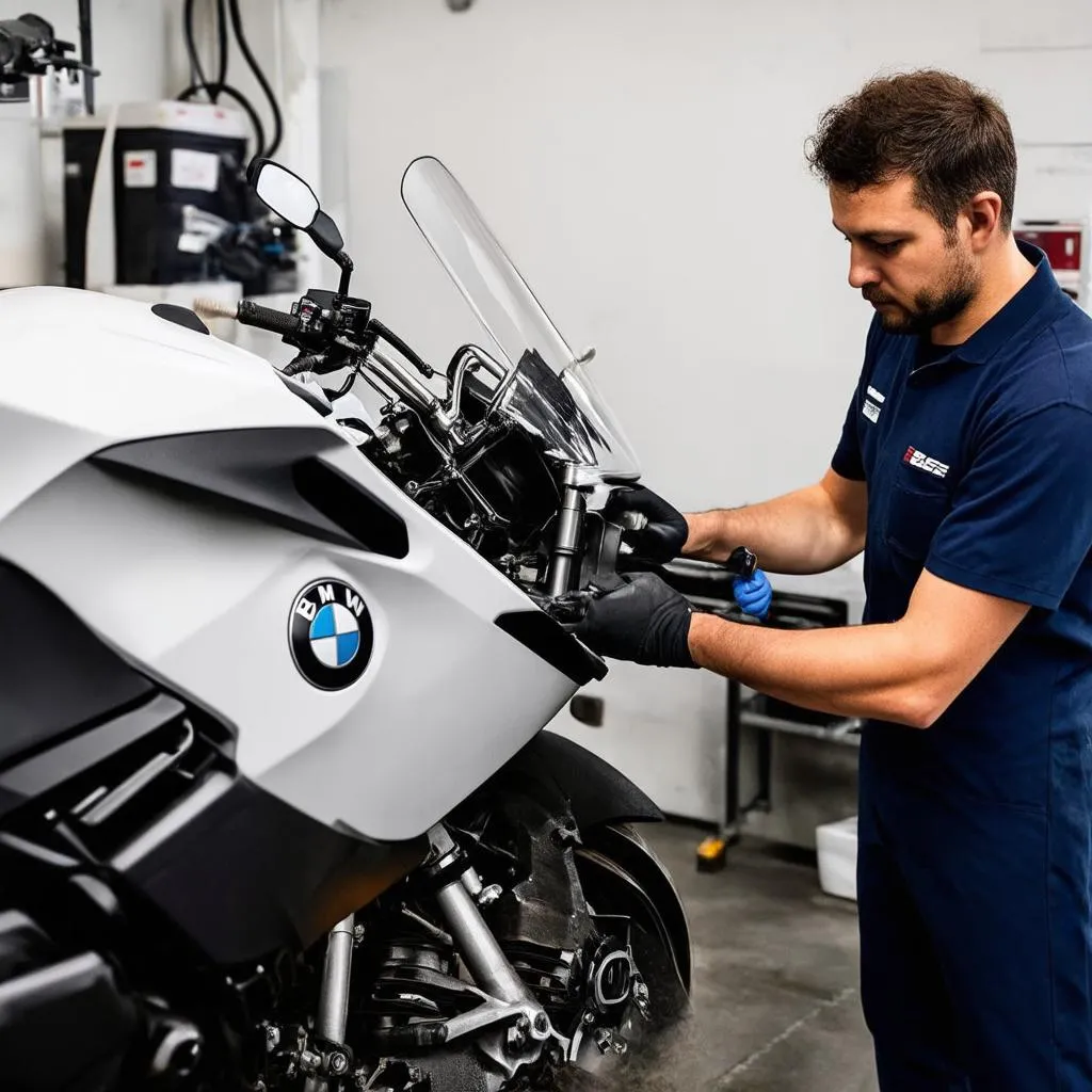 BMW C400GT Oil Change