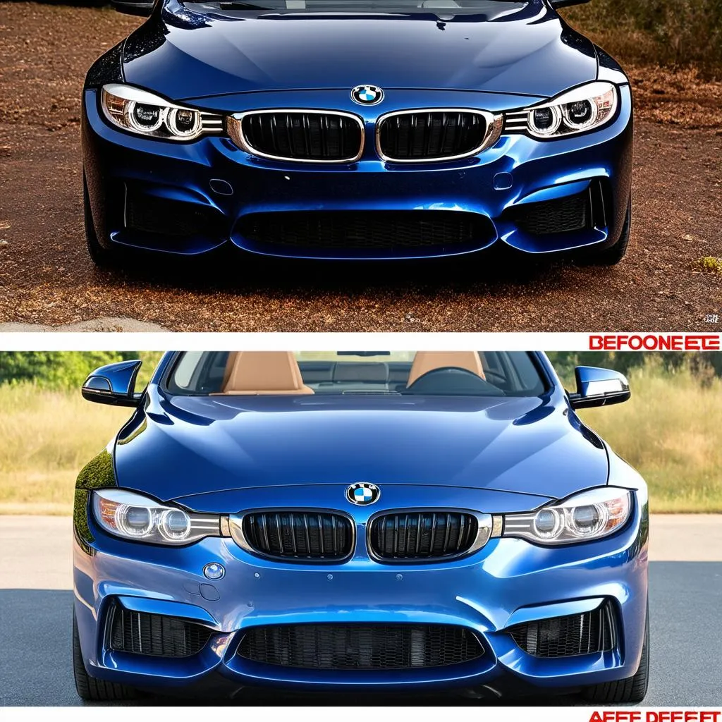 BMW Chrome Delete Before and After