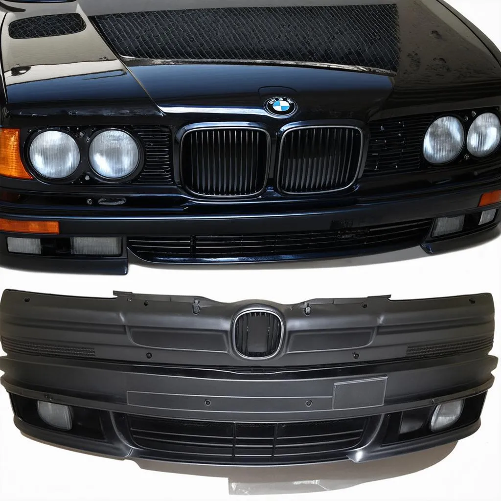 e34 front grill replacement