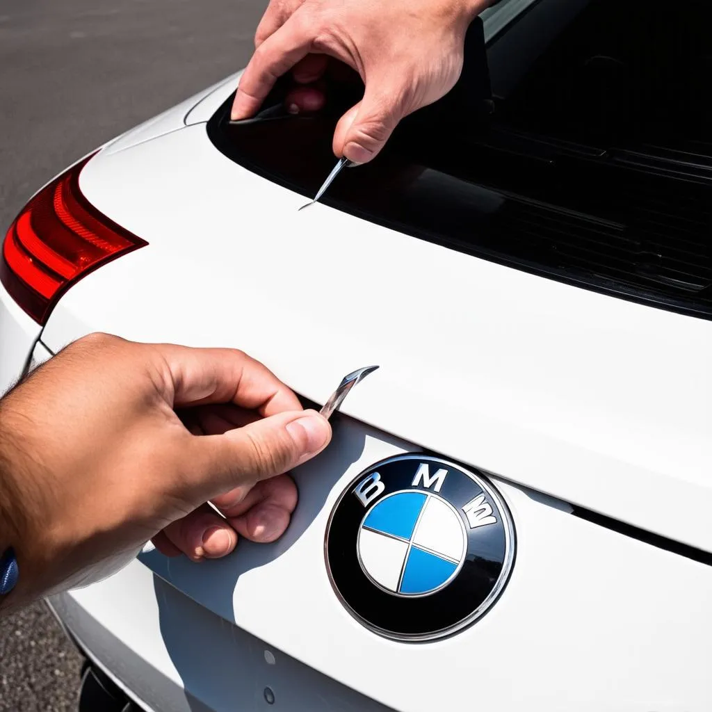 BMW Emblem Installation