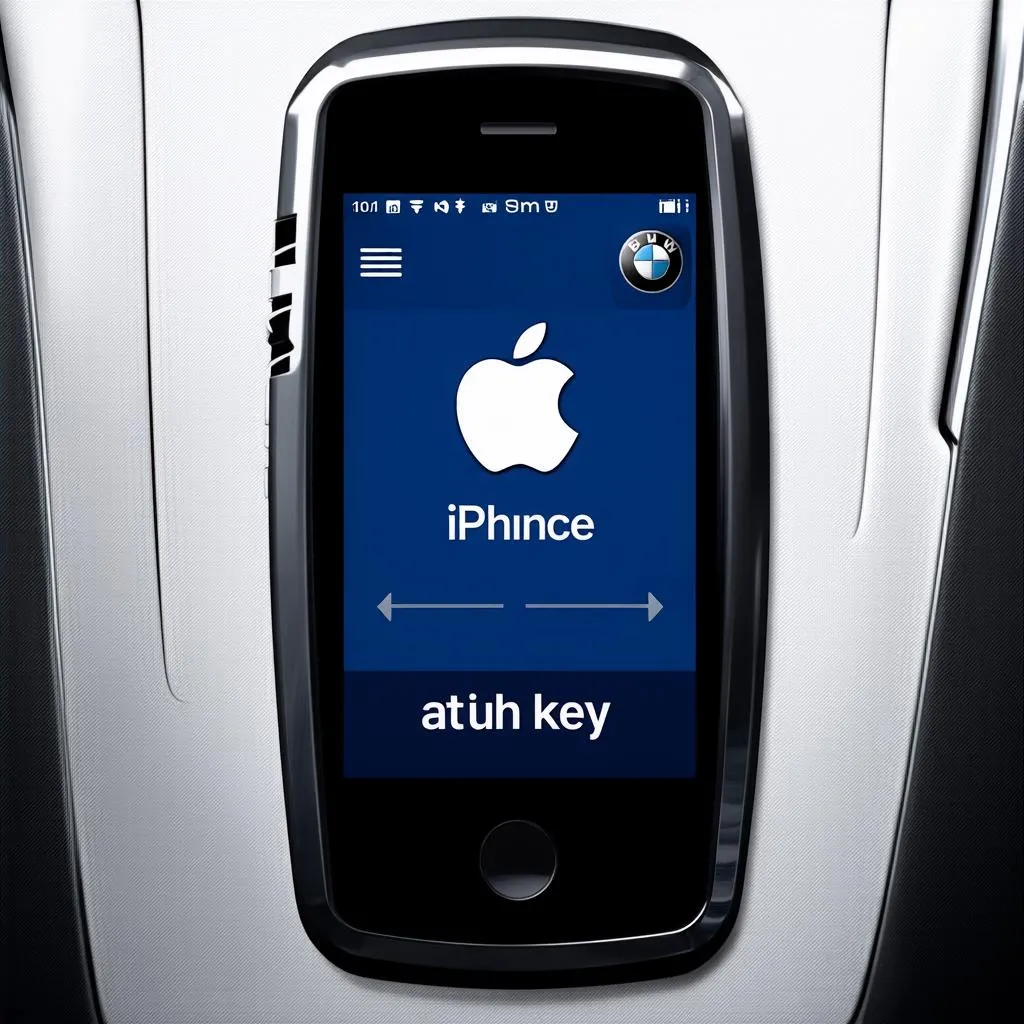 BMW iPhone Key mockup