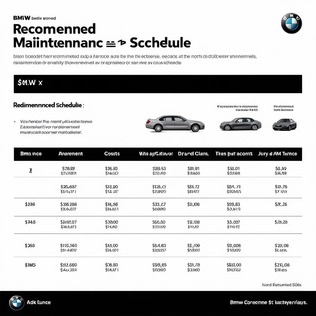 BMW Maintenance Schedule