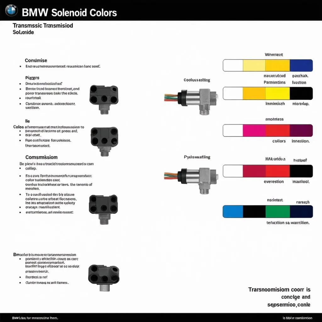 BMW transmission solenoid colors guide