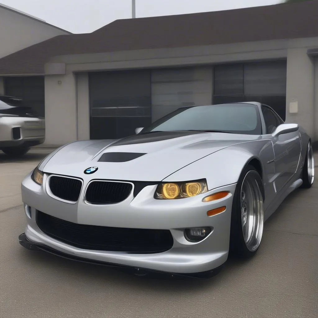 BMW with Corvette Wheels