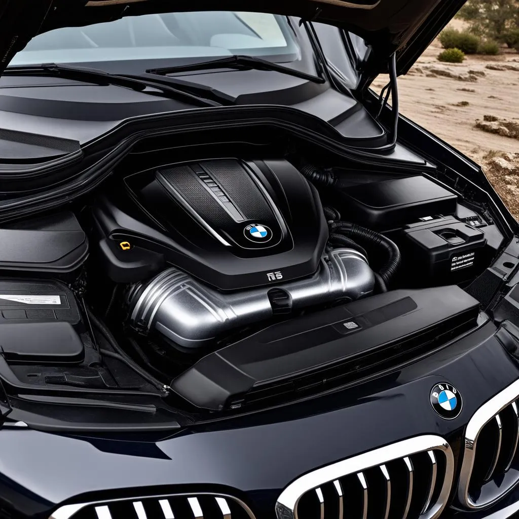 BMW X5 2019 Black Engine Compartment