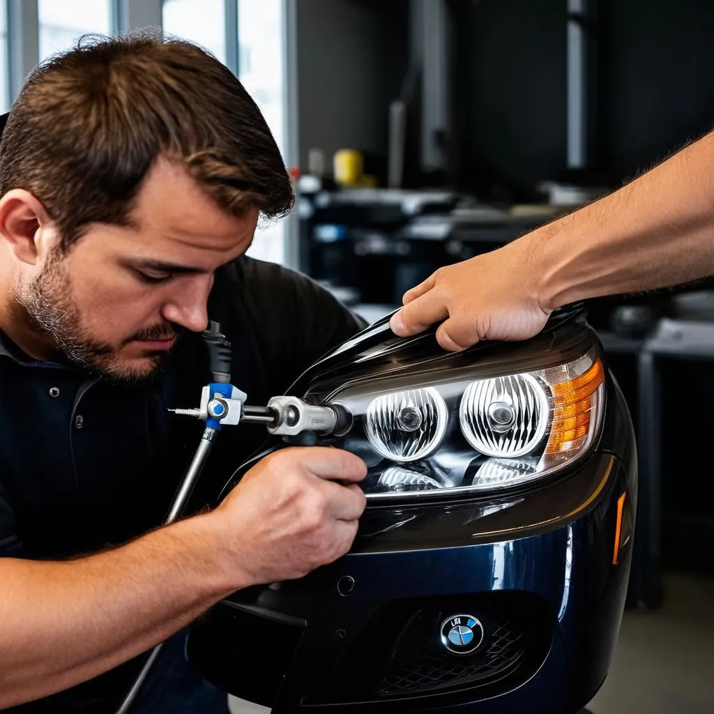 BMW X5 headlight repair