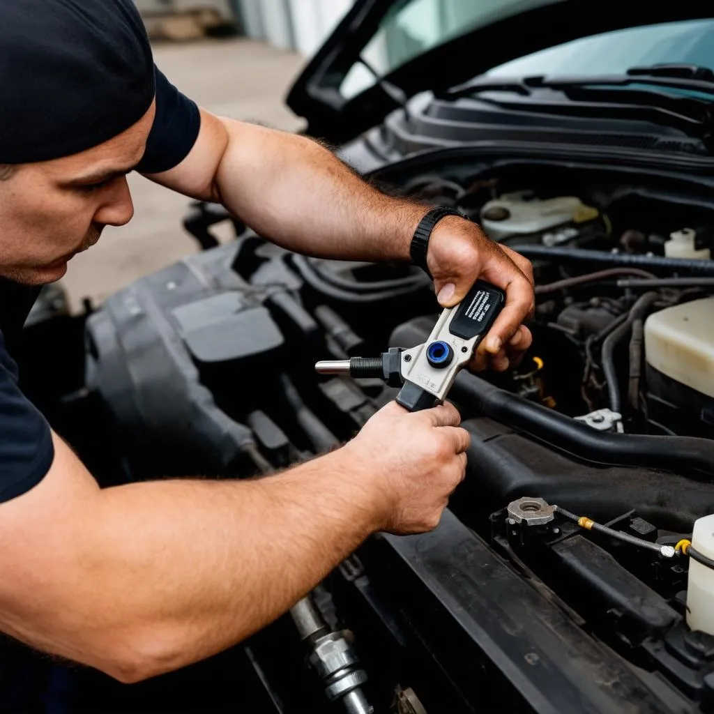 Camshaft position sensor inspection