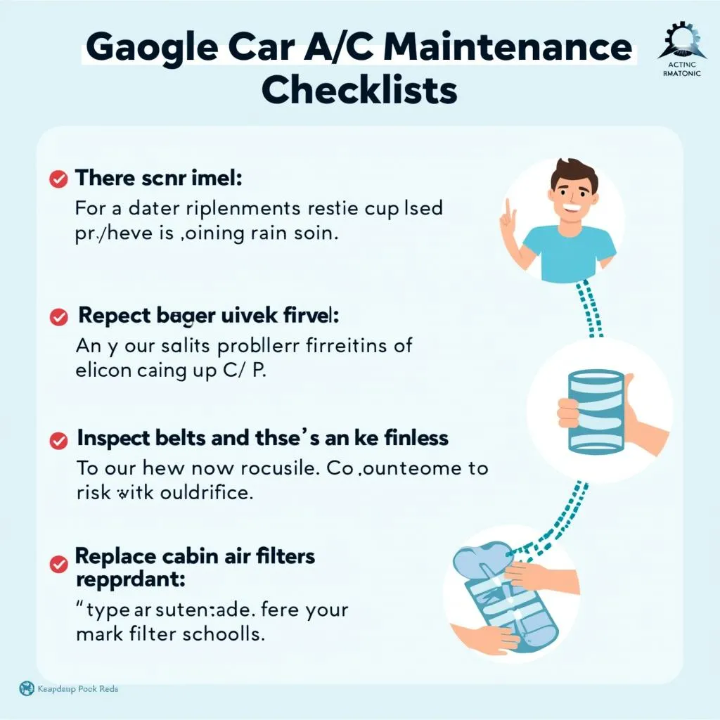 Car A/C maintenance checklist