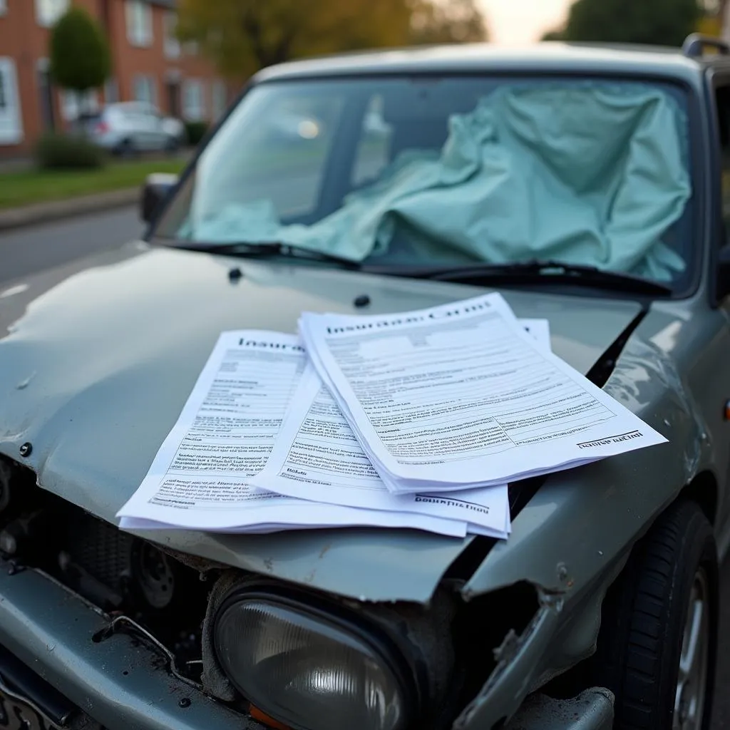 Car Accident Damage and Insurance Claim