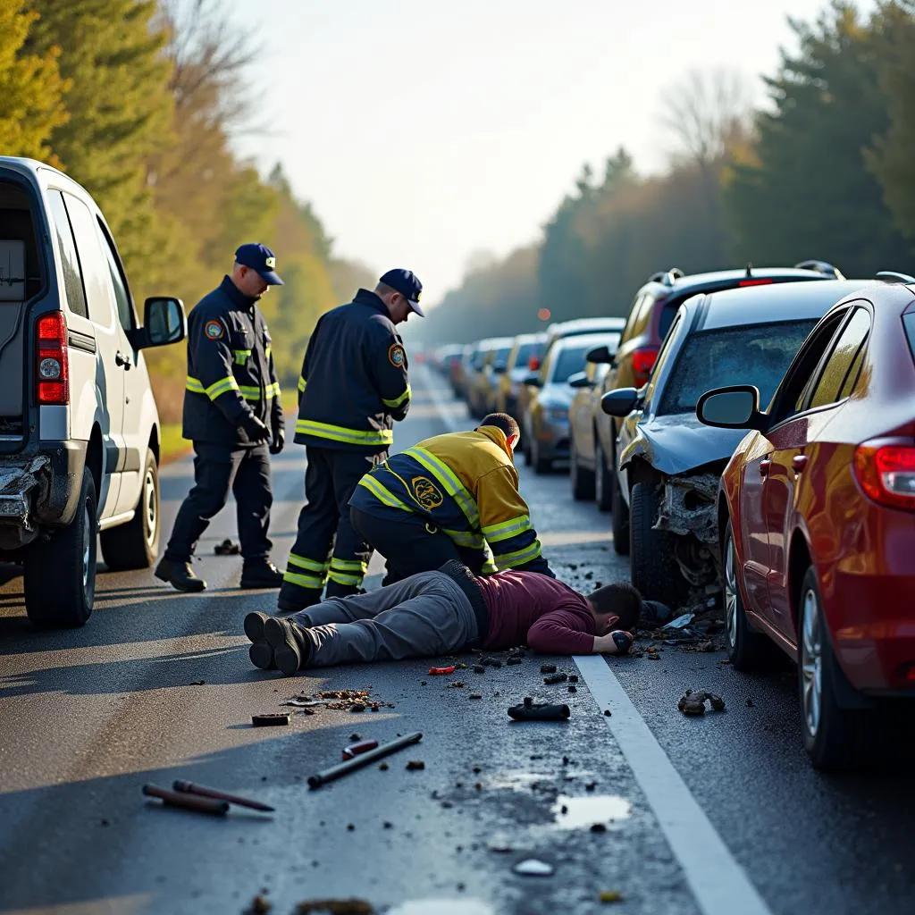 Car Accident Ejection Scene