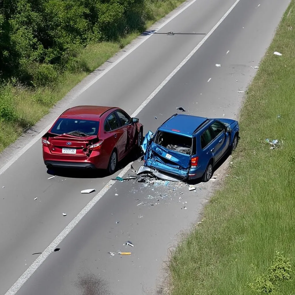 Car Accident on Highway