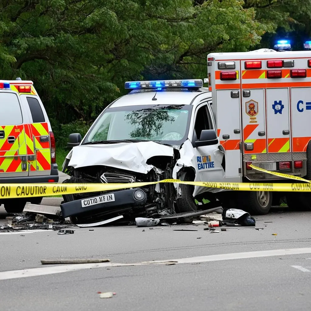 Car Accident Scene