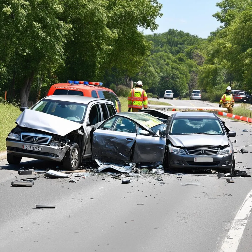 Car Accident Scene