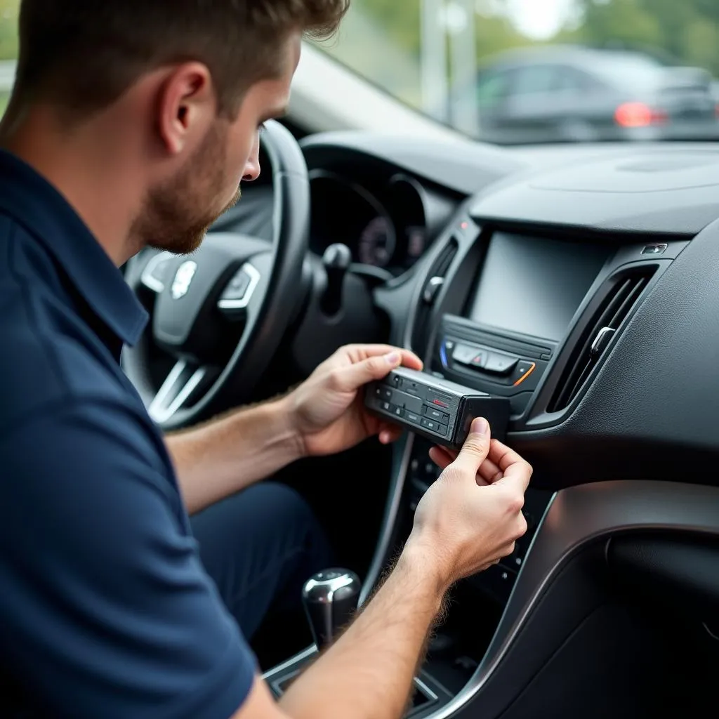 Professional car alarm installation