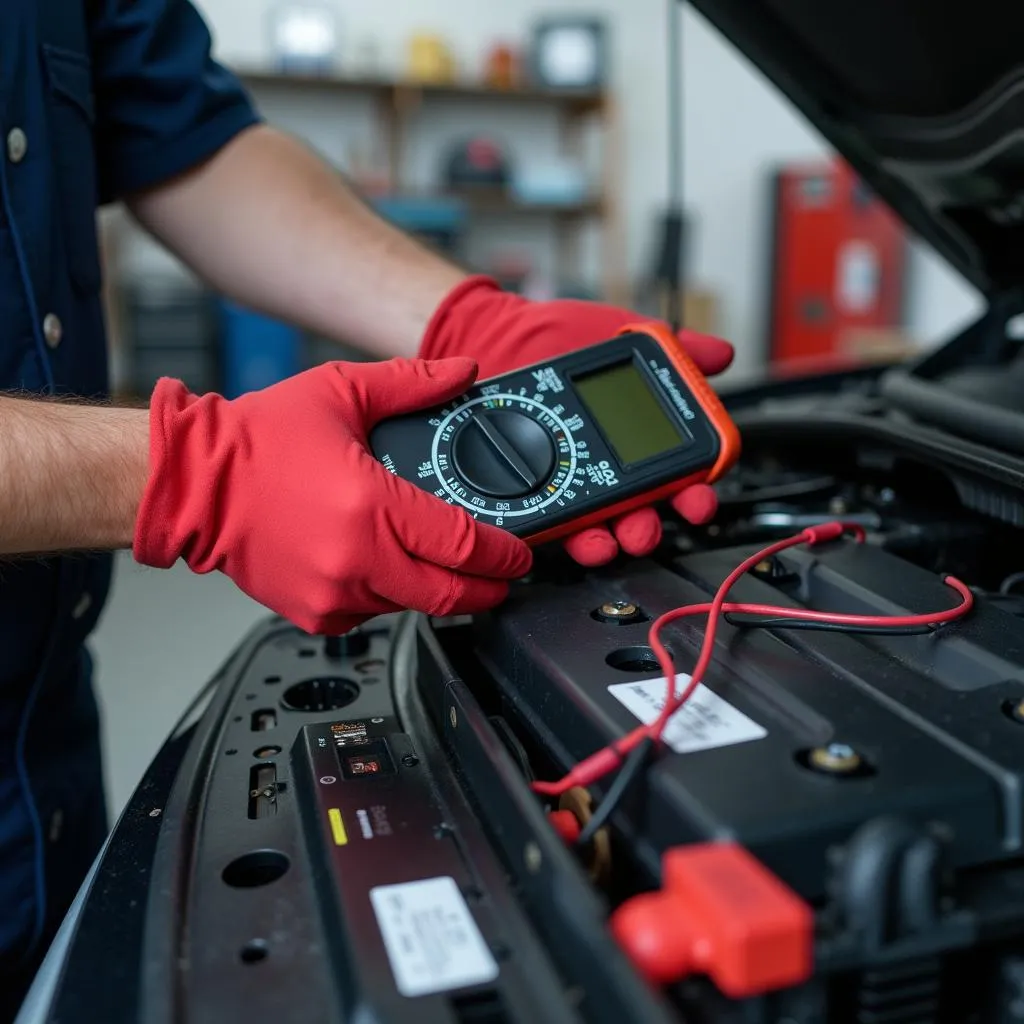 Car Battery Check in Queen Creek