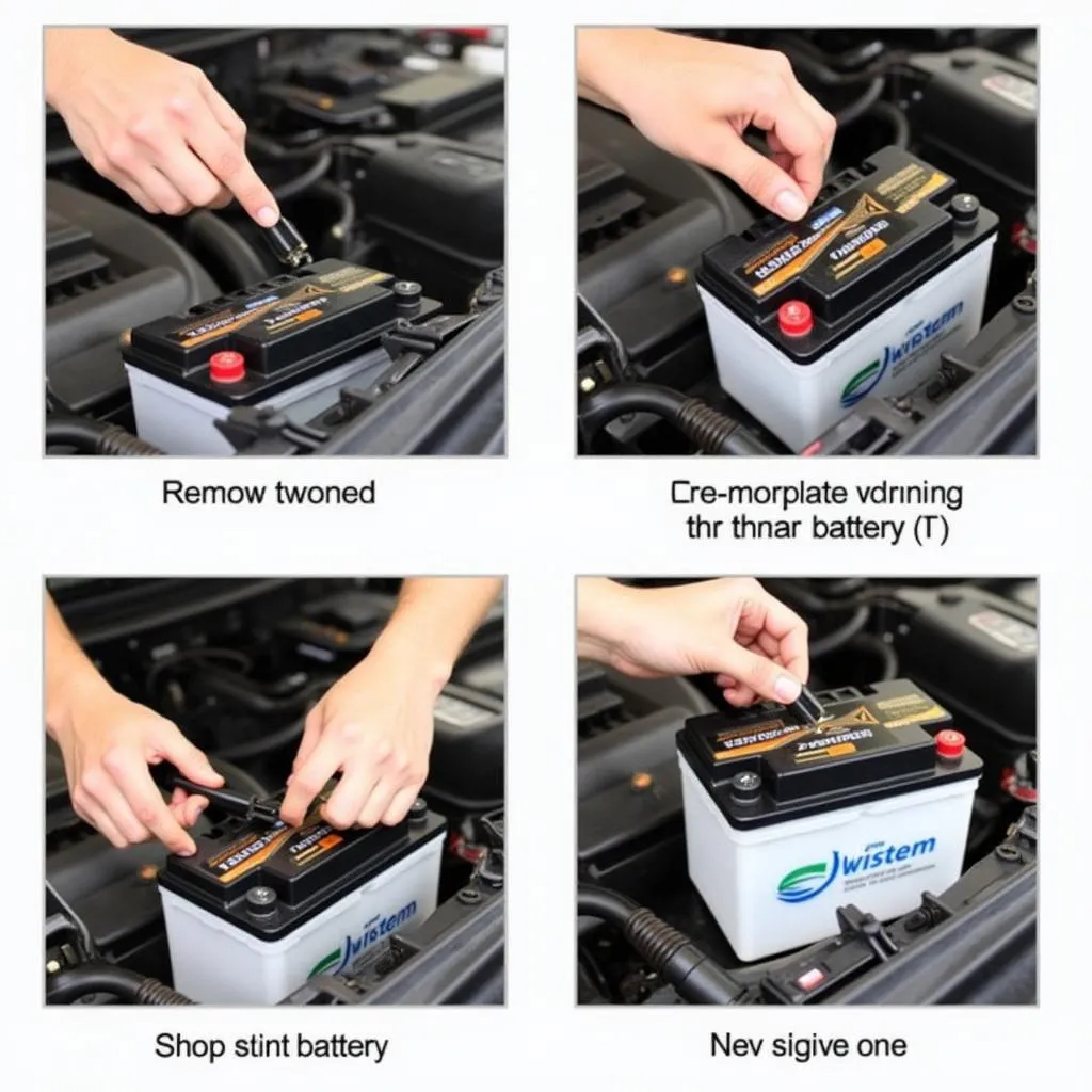 Step-by-step car battery replacement