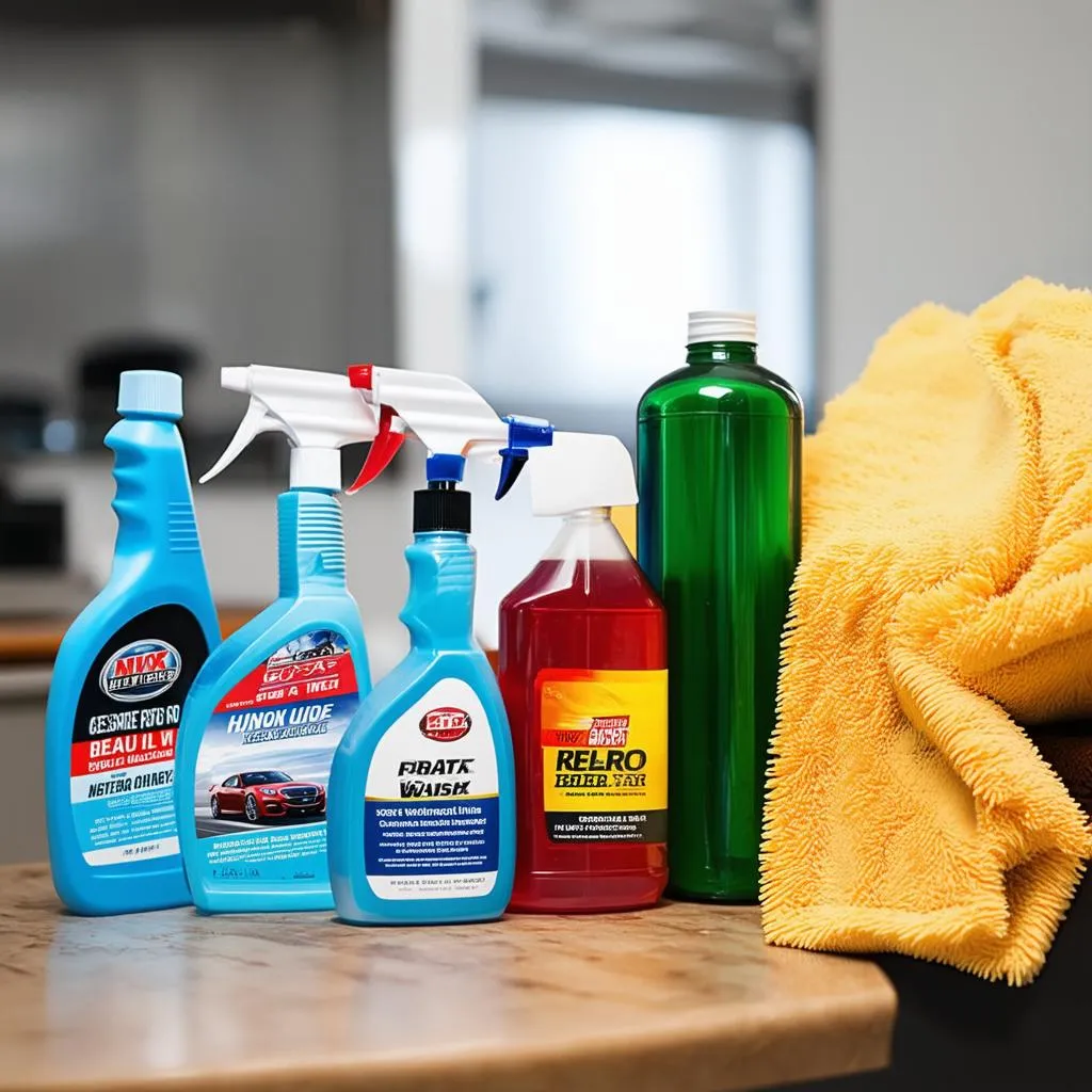 An Array of Car Detailing Products