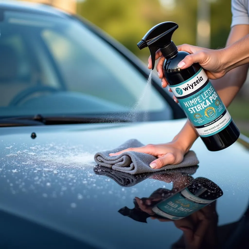 Using rinseless car shampoo for detailing