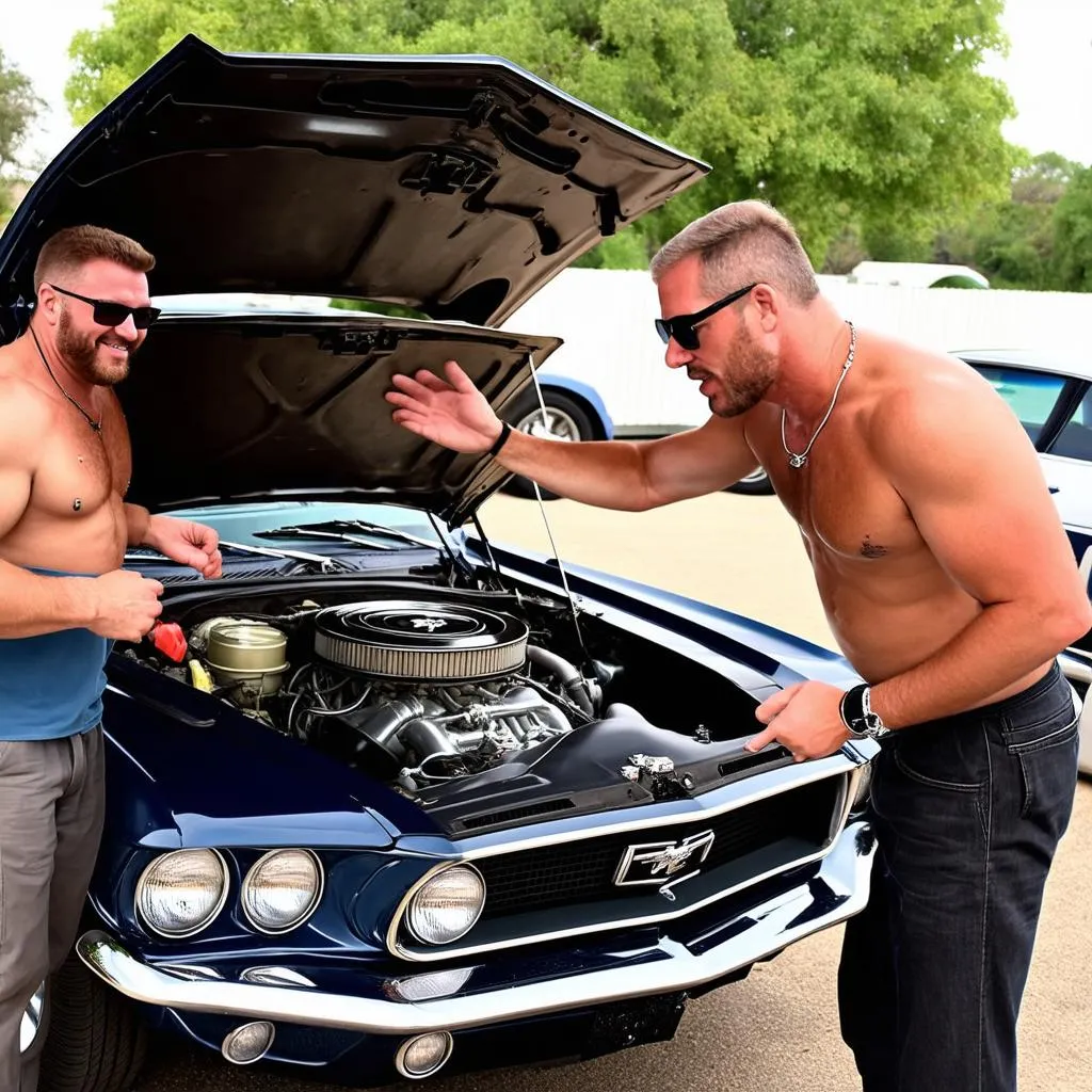 Car Enthusiasts Chatting at Marco Island