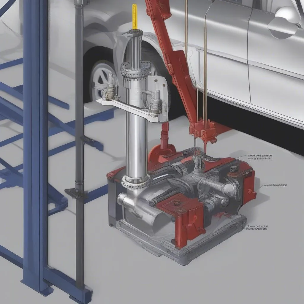 Car Lift Cylinder Operation