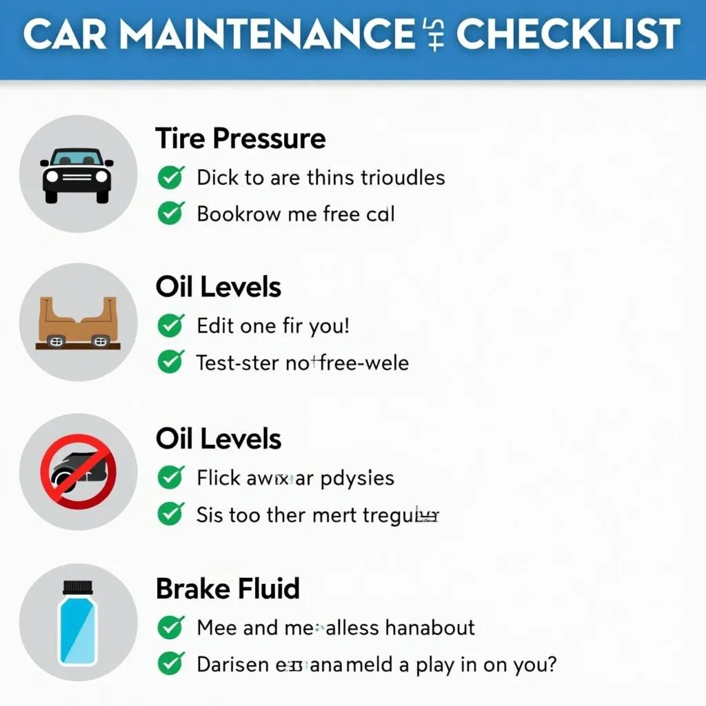 Car Maintenance Checklist