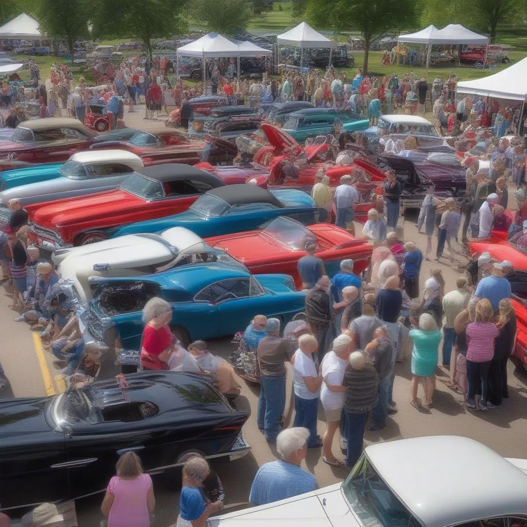 Appleton Car Show Crowd