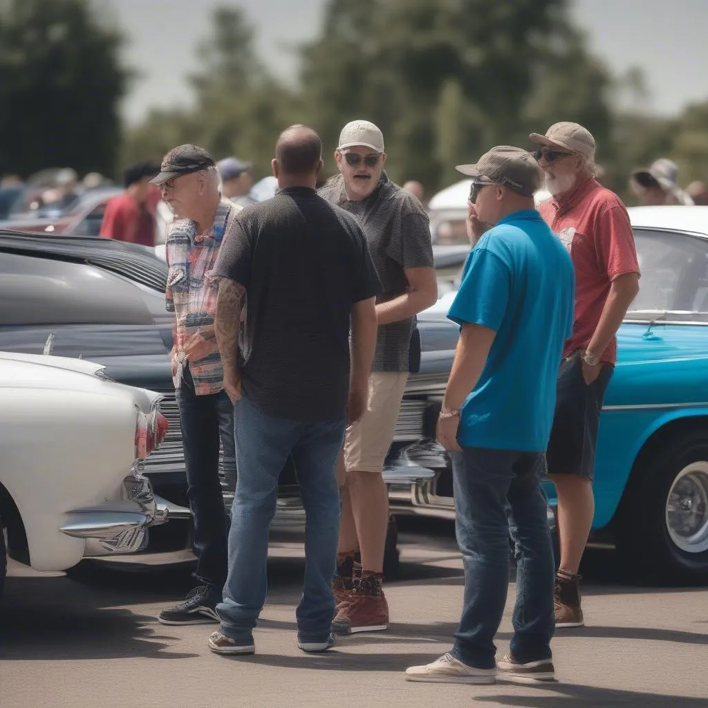 car show enthusiasts